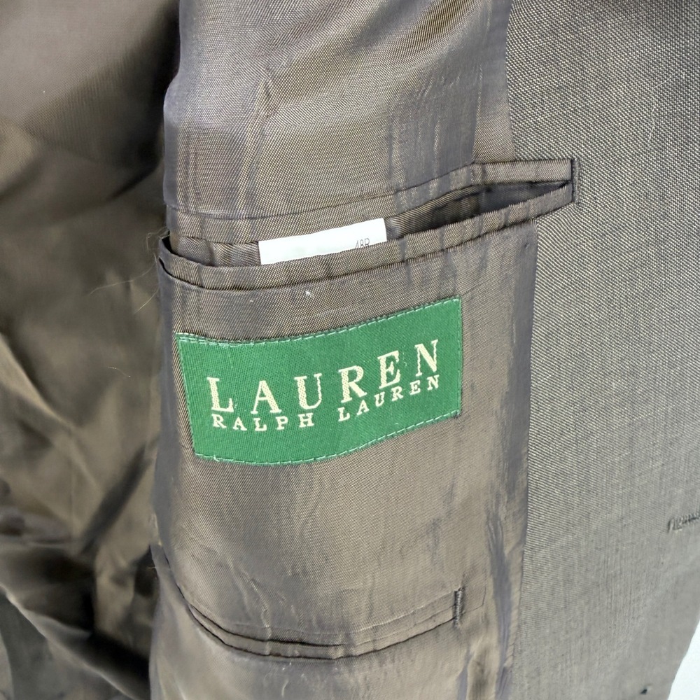Lauren Ralph Lauren‎ Men Wool Suit Jacket Blazer Gray 48R Business Casual - Picture 4 of 9
